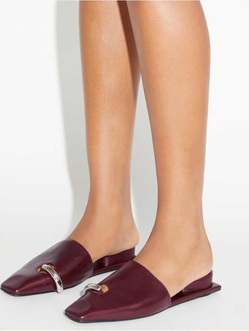 Tory Burch Pierced Mule — Size 10 (Plum) - Picture 5 of 6